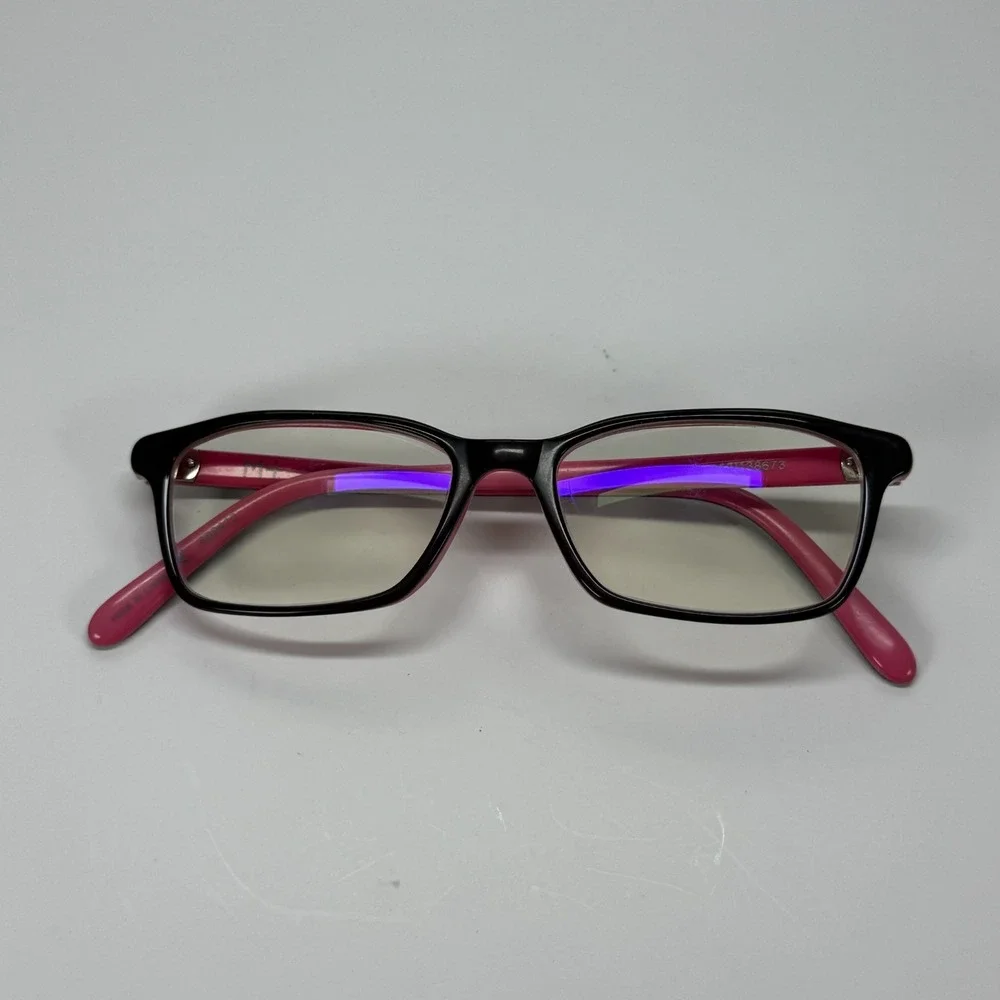 M+ 3011 Blkpk Eyeglasses Frame Only 50-16-142 Black Pink 980138673 Full Rim